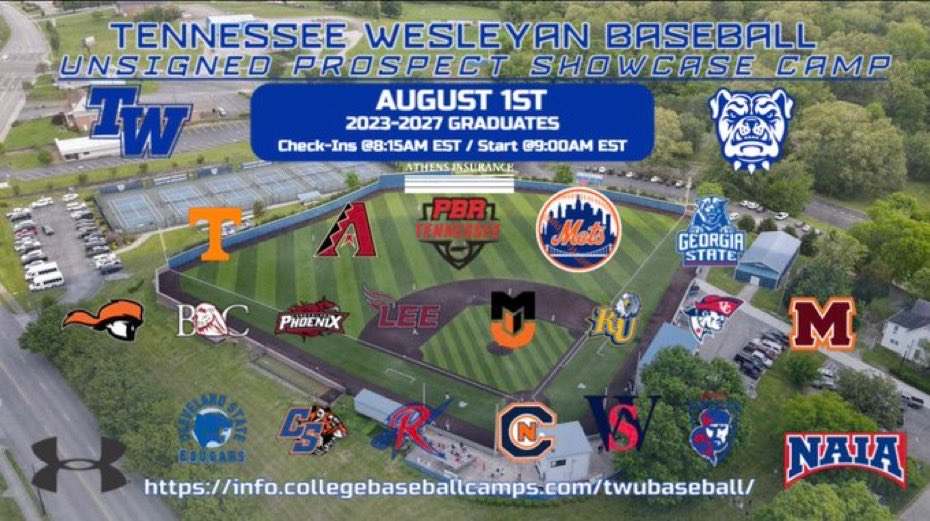 Thank you ⁦<a href="/TwuBaseball/">Tennessee Wesleyan Baseball</a>⁩ and ⁦@PBRTennessee⁩ for hosting a great showcase. New personal best today: 2.0 pop time and 78 Catcher Velo ⁦@_bruinbaseball⁩ ⁦⁦<a href="/mad_mavericks/">MAD Mavericks RED</a>⁩ ⁦@PBR_Uncommitted⁩ ⁦