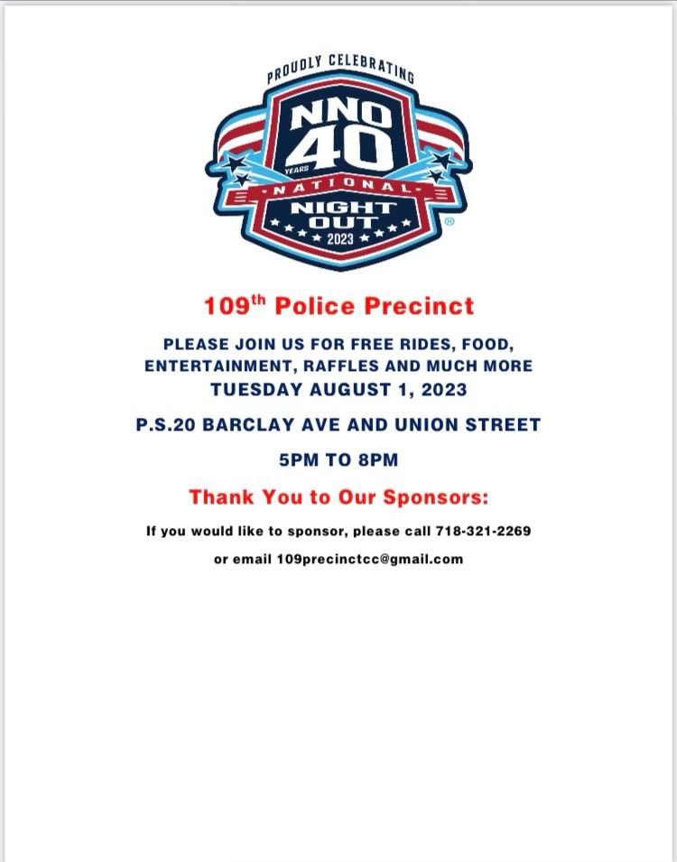 Guadalupe Martinez (@6_uadalupe) on Twitter photo Successful #NNO !! Always fun spending the day with <a href="/NYPD109Pct/">NYPD 109th Precinct</a> and the community, can’t wait to do it again next year and the next! Happy 40!
<a href="/KatCTGT/">Katerin Coyago</a> @tgt_mandyfam <a href="/WendyTGT/">Wendy</a> <a href="/samlanders22/">Sam Landers</a> <a href="/TGTLogan/">Logan Colindres</a> Successful #NNO !! Always fun spending the day with <a href="/NYPD109Pct/">NYPD 109th Precinct</a> and the community, can’t wait to do it again next year and the next! Happy 40!
<a href="/KatCTGT/">Katerin Coyago</a> @tgt_mandyfam <a href="/WendyTGT/">Wendy</a> <a href="/samlanders22/">Sam Landers</a> <a href="/TGTLogan/">Logan Colindres</a>