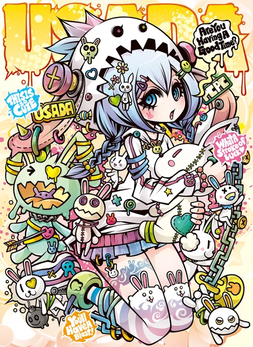 バニーガールを描いた絵はありませんが バニー(ウサギ)をモチーフにした絵は多いです ぴょんぴょん。 #バニーの日