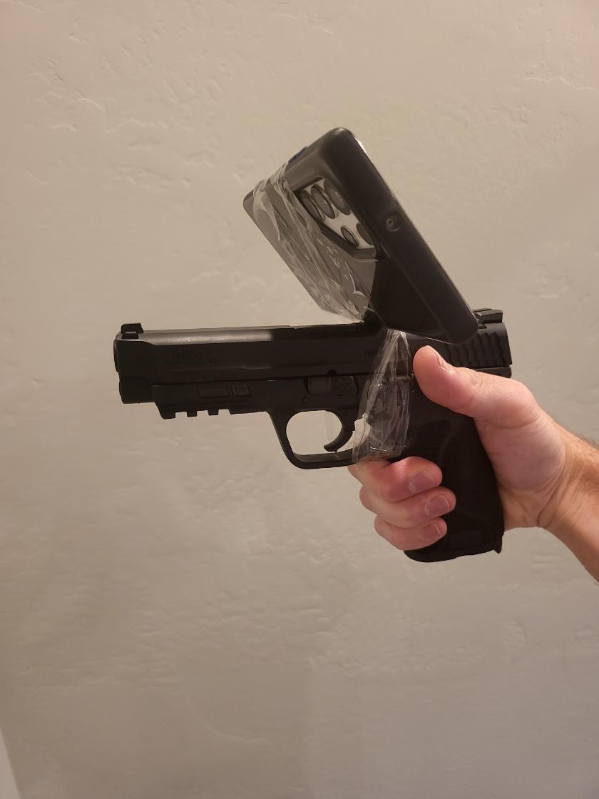 TylerStarkEng's tweet photo. Everyones talking about some new optics that came out today. I dont think they are big enough. So im going to release the all new RMB with a patent pending universal optic mounting system. This is the next gen handgun sight. https://t.co/2iaVXsCD7E