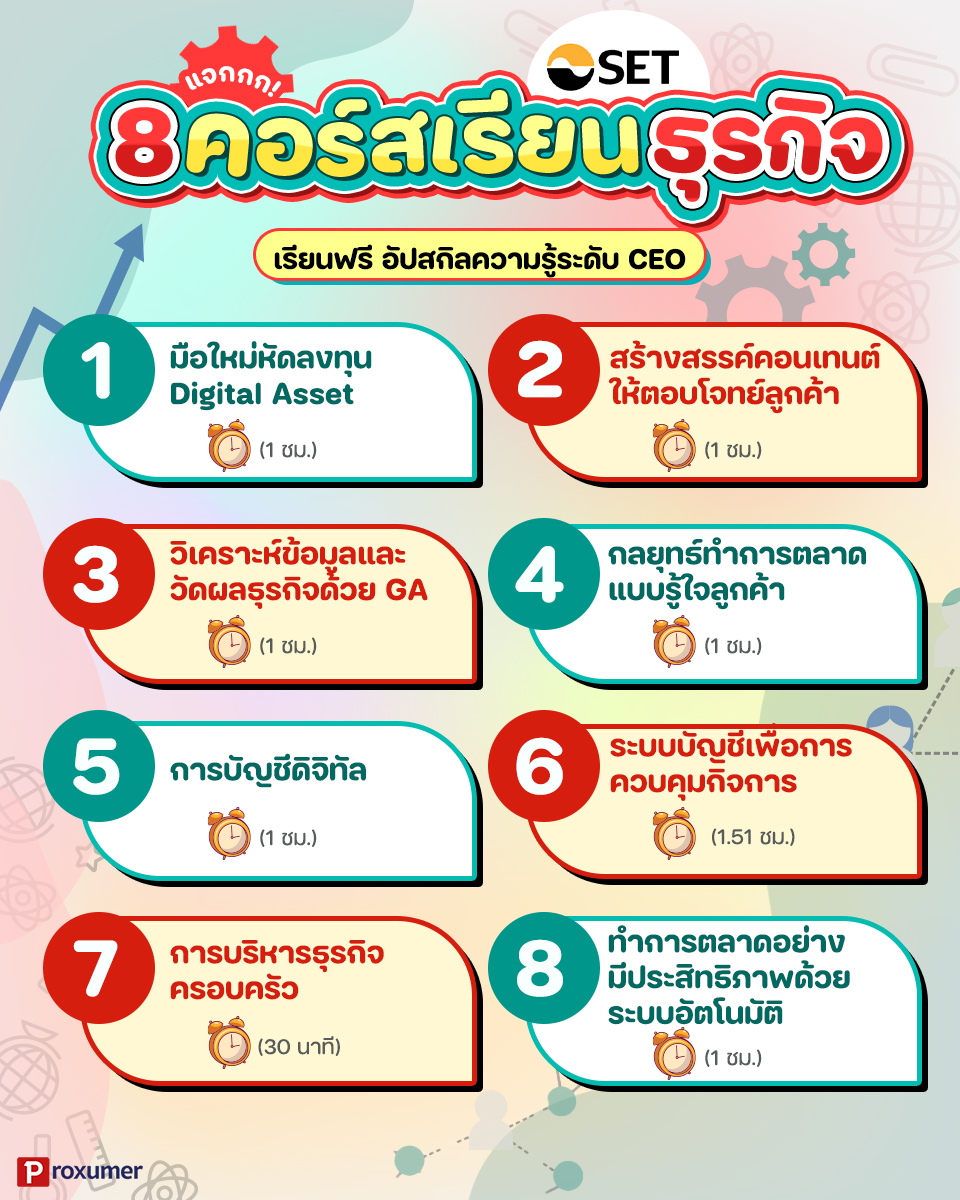 proxumer's tweet image. 📣 แจก #คอร์สเรียนธุรกิจ 📊🌟 ระดับ CEO ที่สตาร์ทอัพควรเรียนรู้ไว้เลย เดี๋ยวนี้ยิ่งมีกระแสธุรกิจออนไลน์มากมาย เพื่อให้ธุรกิจของเรามั่นคงและโตขึ้นไปเรื่อยๆ น้าาา 🥰
📍 8 คอร์เรียนธุรกิจ &amp;gt;&amp;gt; buff.ly/3rVt4iI
#PROXUMER #PROMOTION #โปรโมชั่น #ค#คอร์สเรียน