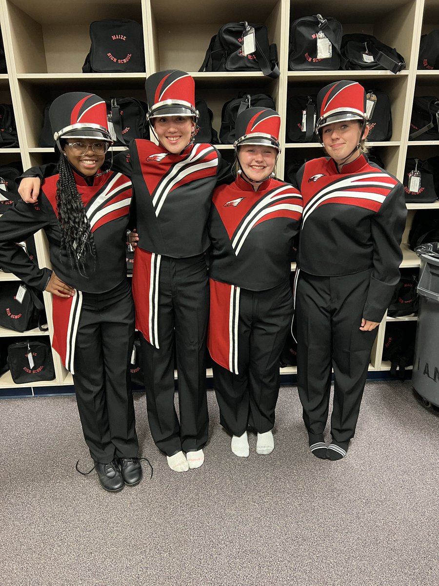 MaizeEagleBands's tweet photo. Uniform fittings this week! #lookingFly #EagleMarchingBand2023 https://t.co/LKcYexOjiR
