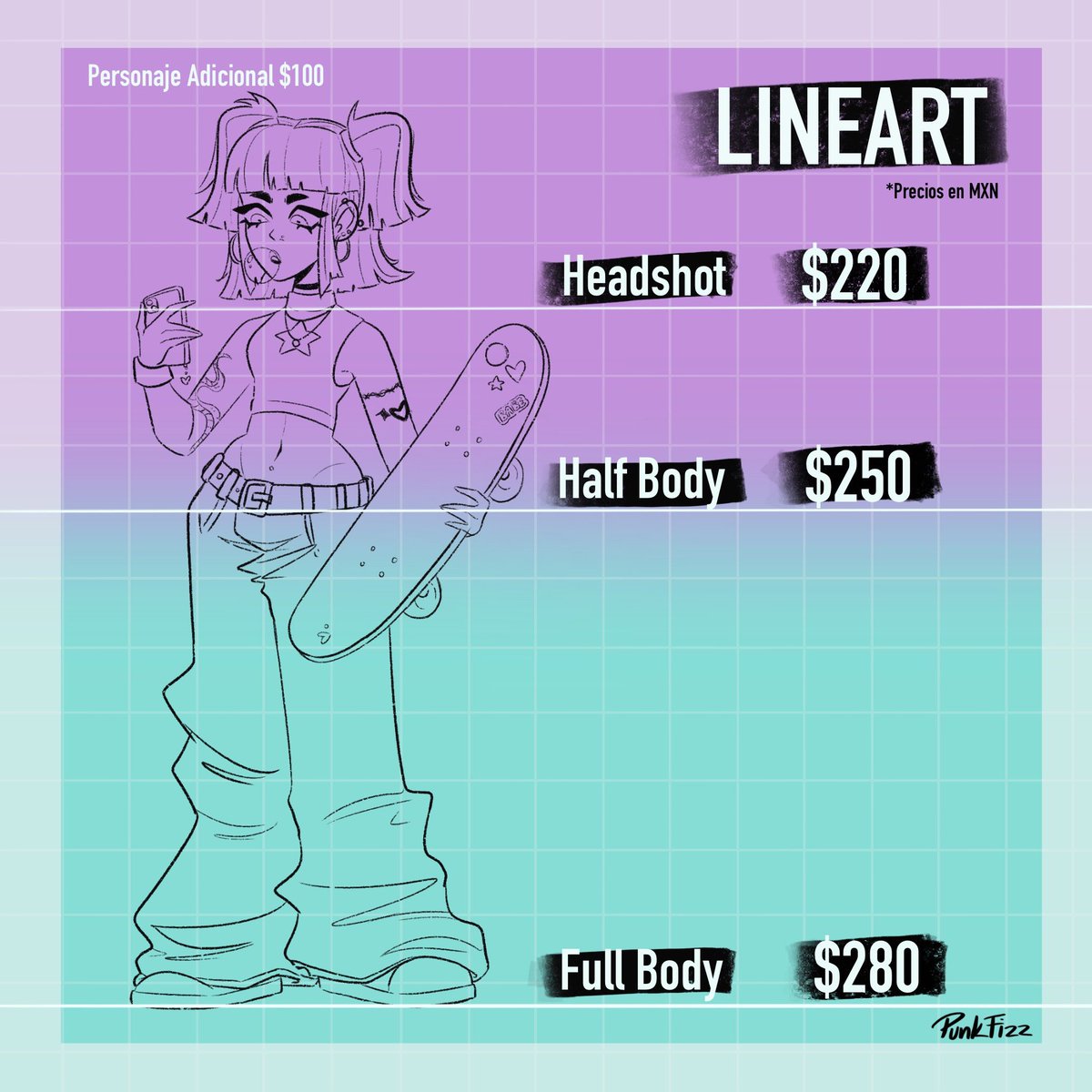 _punkfizz's tweet photo. comisiones abiertas!
llévele llévele 🫶🏻 pt. 1

dudas y cotizaciones por DM aquí o en instagram: punk.fizz

#commisionsopen #commisionesabiertas #mexicanartist #punkfizz #digitalillustration #CommissionSheet https://t.co/RWrutG2PeM