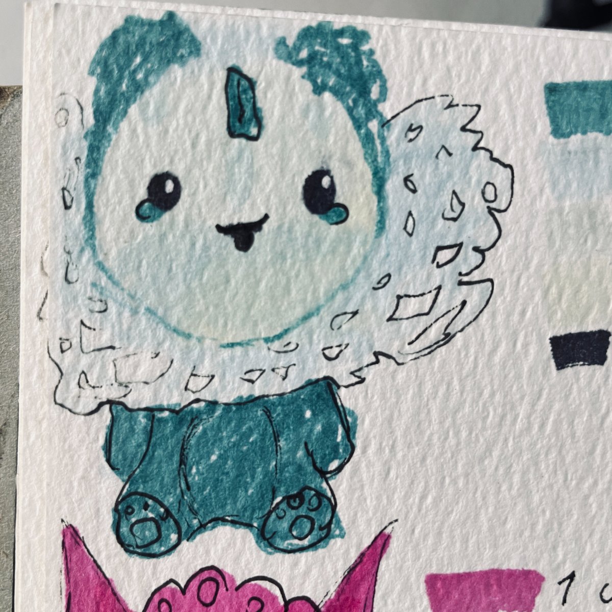 Xelestialink's tweet photo. Trying to redraw them in a marker format. I think I like it? not used to markers well see how that ends. #marker #coloring #XiaInks #Xiasketchbookjourney #Sketchbook16 #nearingtheend #closeups #drawing #artistworking #artist #smallartist https://t.co/HODiSI2F0J