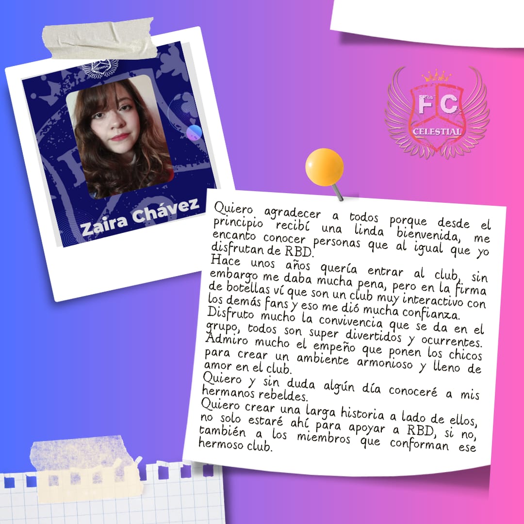 FCCelestialRBD's tweet photo. #AniversarioFCCelestialRBD Le pedimos a los #Celestiales que nos contaran que aman de ser miembros del club 🤩
No podemos con tanto amor... ❤️ Parte 3 https://t.co/zjxKmVv9W8