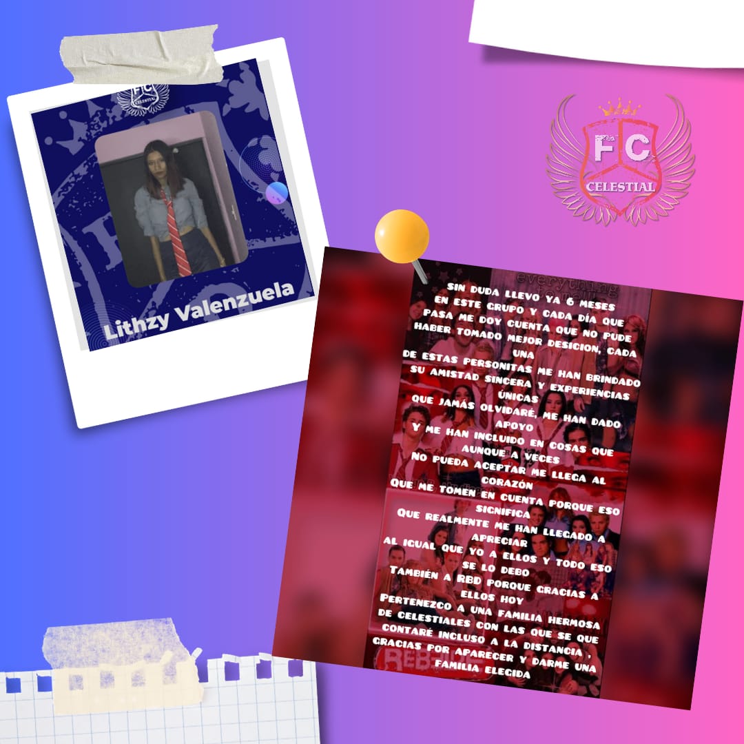 FCCelestialRBD's tweet photo. #AniversarioFCCelestialRBD Le pedimos a los #Celestiales que nos contaran que aman de ser miembros del club 🤩
No podemos con tanto amor... ❤️ Parte 3 https://t.co/zjxKmVv9W8