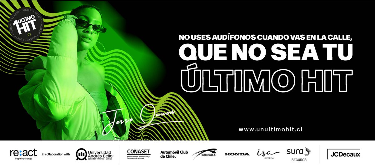 reactforchange's tweet image. Today sees the launch of the @reactforchange 2023 student campaign across Santiago, Chile on JCDecaux digital assets - this year’s road safety topic is distraction. Thanks to Re:act’s committed partners in Chile &amp;amp; JCDecaux for its generous support of the campaign @JCDecauxGlobal