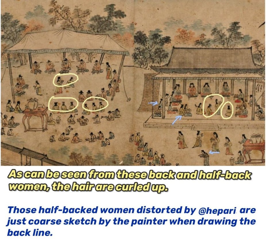 mingyuerugu's tweet photo. @BiNguynDu2 Are you blind?Why did you send me the same simple stroke? It's obvious that the line of the clothes is drawn too thick.Other women in this painting who can be seen the back prove that their hairstyles are not low ponytails.
https://t.co/x1ZObBHX3d https://t.co/RWyKzxpxi9