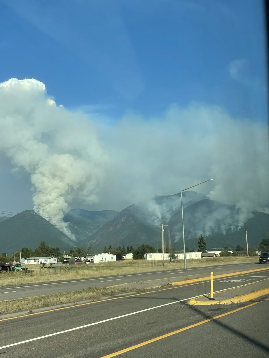 How did this start?? Arlee, Montana 

It crazy to see all the wildfires in the mountains burning away