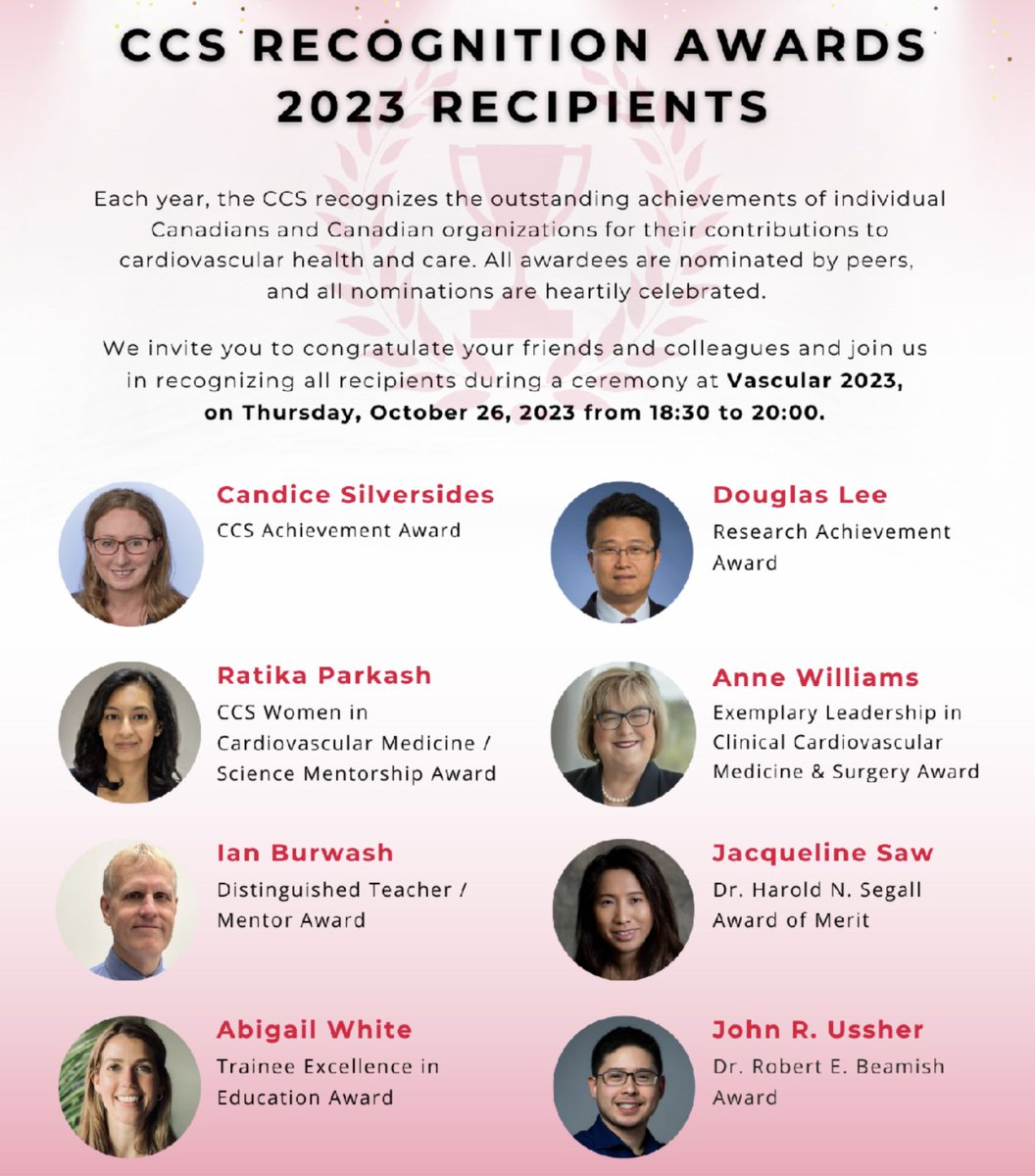 Congratulations to all of the recipients of the CCS Recognition Awards 2023. A special shout out to our own Abigail White from University of Alberta who won the Trainee Excellence in Education Award!! Well deserved :)