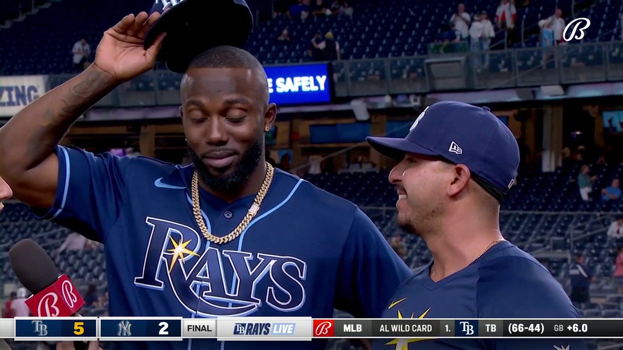Bally Sports Sun: Rays on X: Rocking a buzz cut, Randy Arozarena broke an  0-21 streak with a powerful 2-run 🚀 in the 3rd inning. He joins  @TriciaWhitaker and suggests that cutting