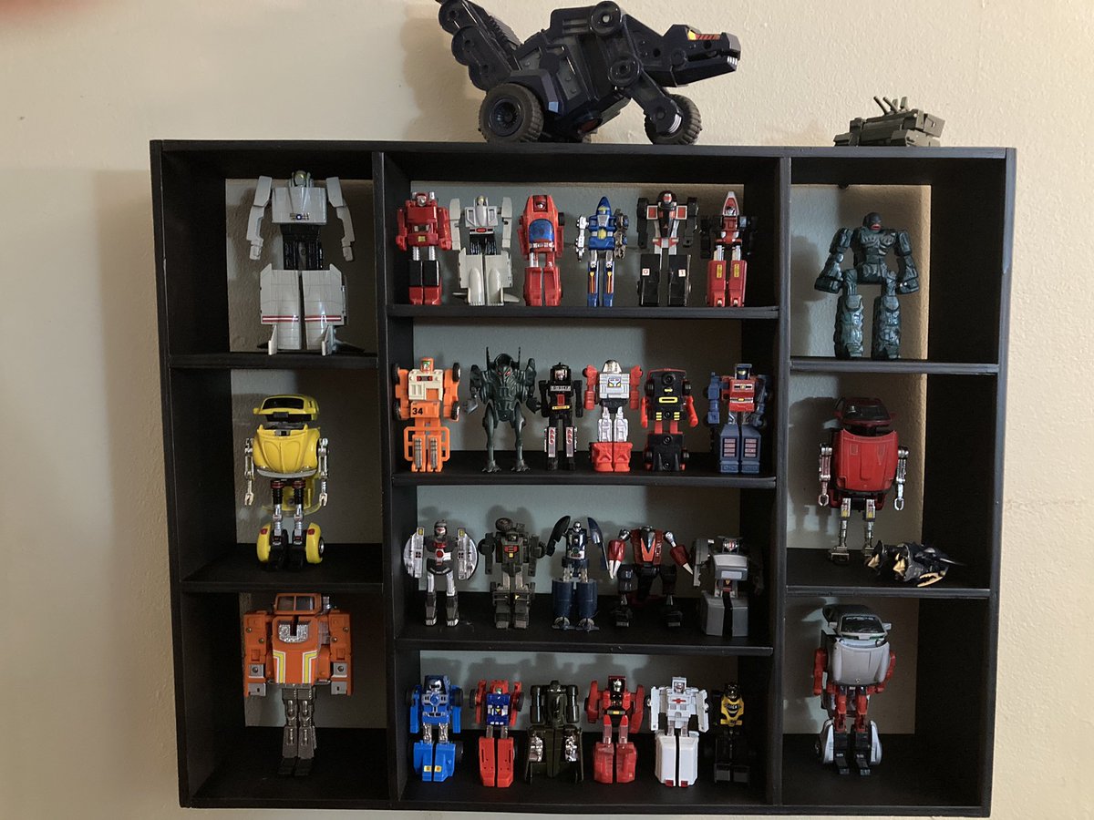 RickJLackey's tweet photo. I suppose I’ve acquired enough Gobots to warrant their own display. https://t.co/hmXitXwzfv