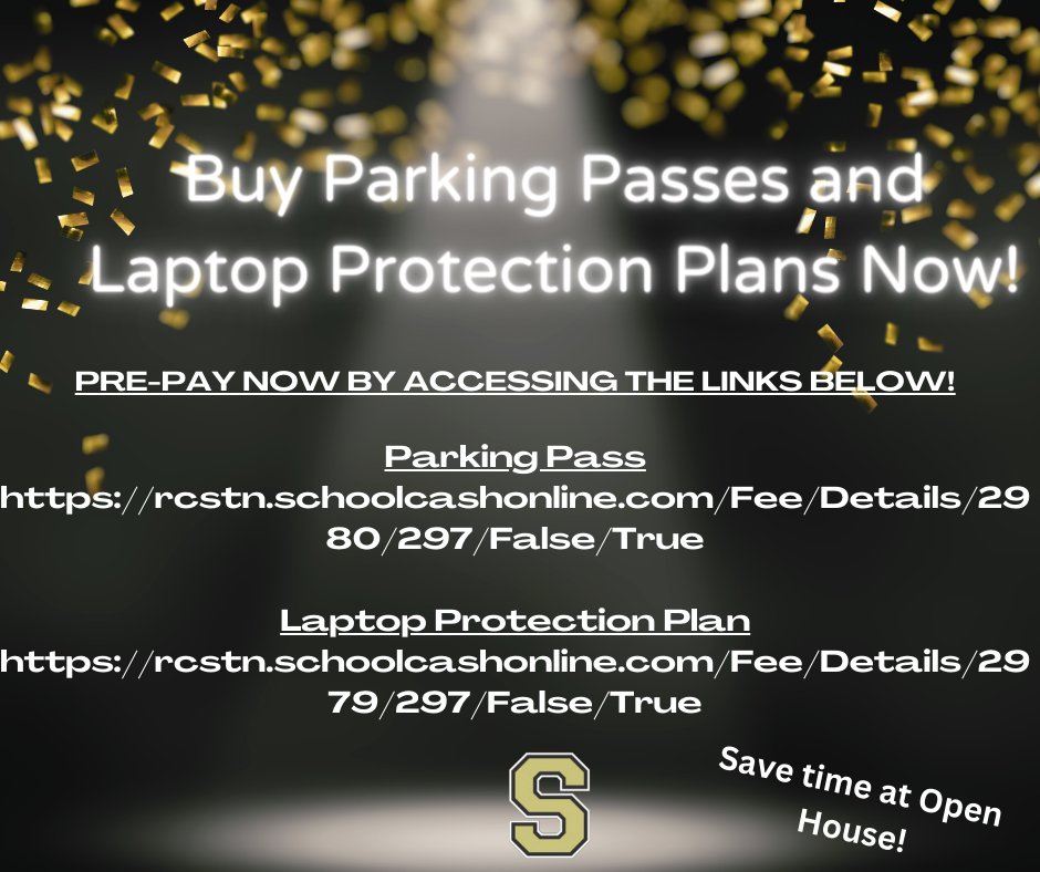 Save time at Open House! Pay for your parking pass and laptop protection plan now!