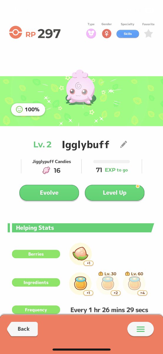 GlassTheDragon's tweet photo. my first shiny pokémon on pokémon sleep!! I couldn’t even tell it was shiny until it sparkled and I’m still not convinced tbh lmao https://t.co/vDoEnmsAru