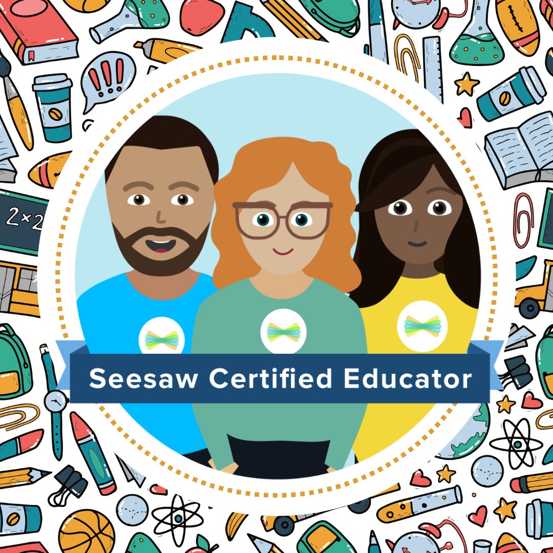 2023 <a href="/Seesaw/">Seesaw</a> Certified Educator refresh done! 🥳I'm so excited about the new updates and features - especially the auto-graded formative assessments! 🙌 I can't wait to share with my team! 🤩 <a href="/BlueValleyTech/">Blue Valley 229 Tech (BV CARE)</a>