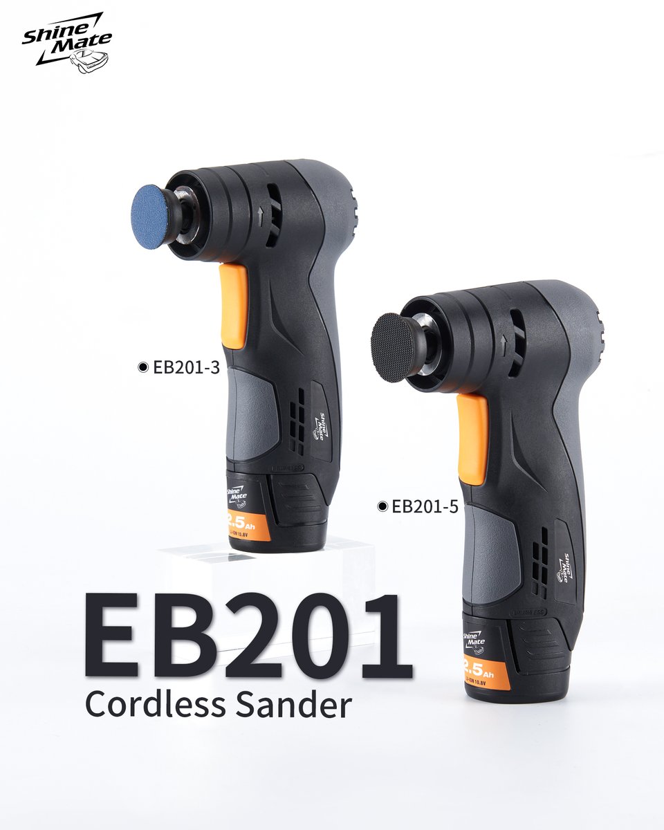 Shinemate1's tweet photo. Unlike the EB200(orbital sander), the EB201 is a random orbital sander with a very slim machine body and 500g weight.
#detailing #polisher #carcare #carwash #shinemate #automotive #powertools #polishing #autodetailing #restoration #paintcorrection #sander #electricsander #sanding https://t.co/2R80E5hQ3r