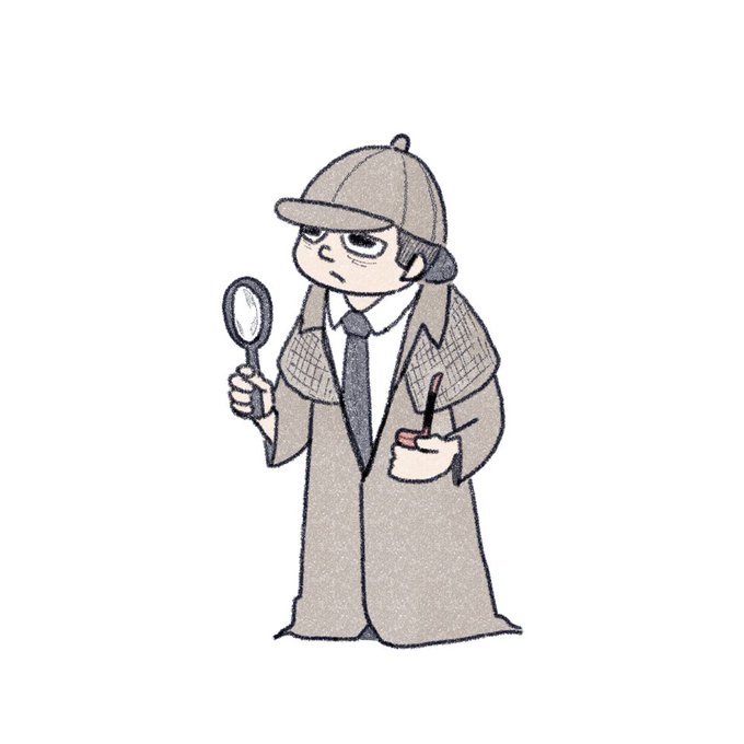 「探偵 何かを持っている」のTwitter画像/イラスト(新着)