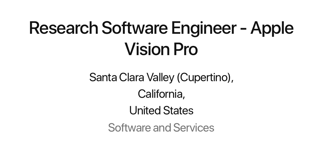 Yeah, Twitter is dying, but did you know my team working on Vision Pro at Apple is hiring for a research software engineer? We're looking for experienced low-level folks who want to write software for science! jobs.apple.com/en-us/details/…