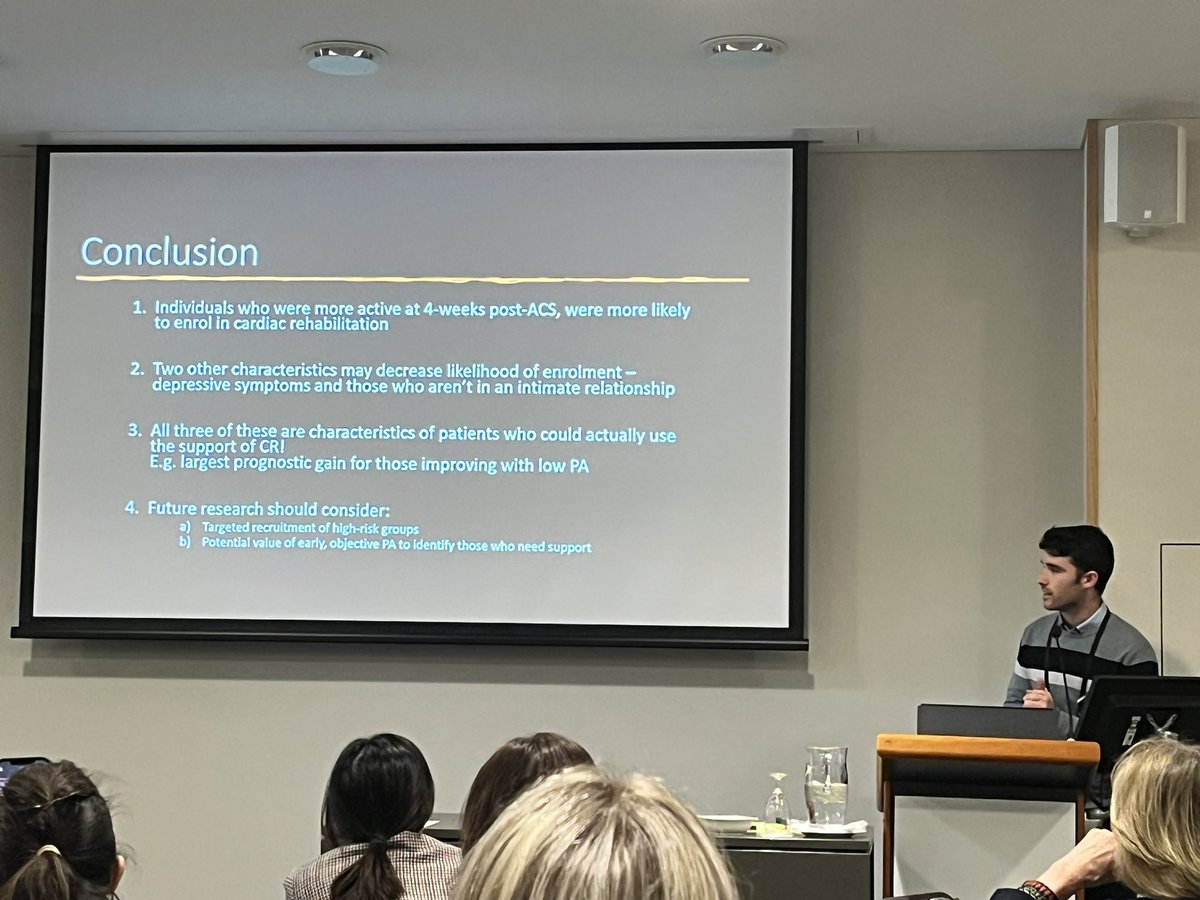 @DrExerciseNerd presenting on physical activity levels and the relationship with cardiac rehab enrollment.

#ACRA2023
@ACRAASM
