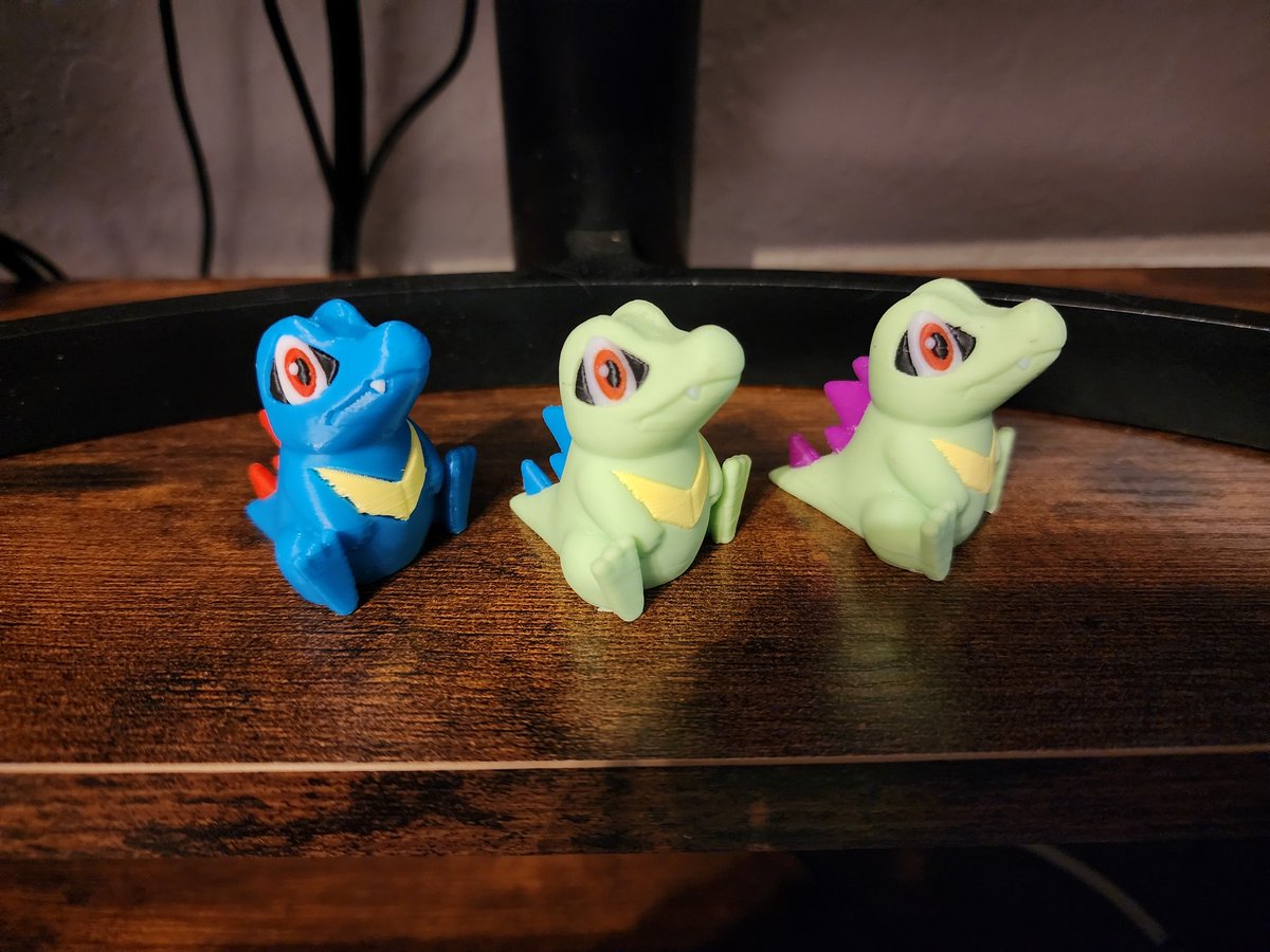 owlbear_tamer's tweet photo. @SandBox3DPrint 

I am obsessed!!! Thank you!

#ShinyPokemon #totodile https://t.co/JsrkXwx6LL