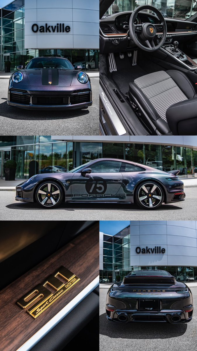 Canada’s only Chromaflair 911 Sport Classic has landed at <a href="/PorscheOakville/">Porsche Oakville</a>! When the sun hits the “Shifting Carbon” Chromaflair paint it absolutely explodes with undertones of green, purple and blue. Take a few steps around the car and the colour completely transforms.