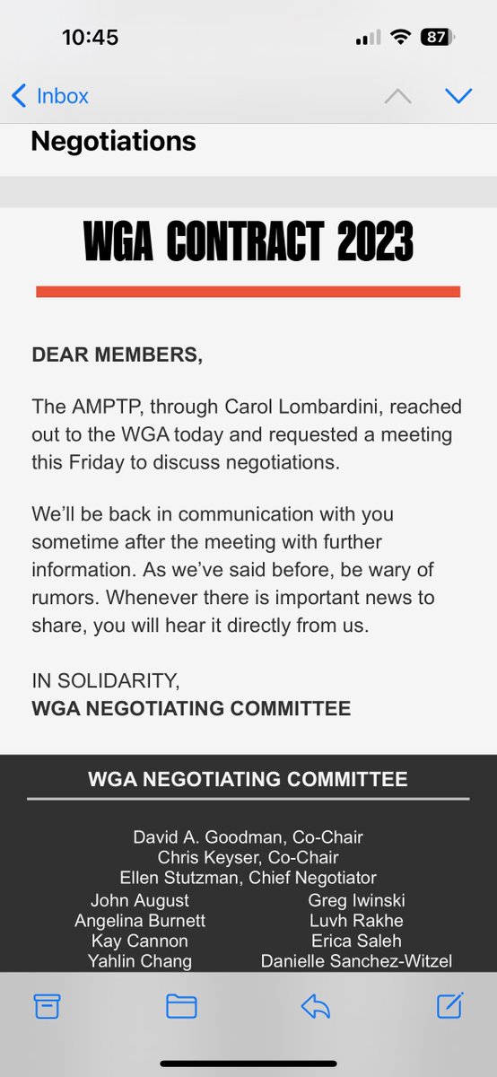 MuseZack's tweet image. I had a nine hour drive today that I spent on the phone with industry people convinced we're going to be striking through January, only to come home to this news. Moral? No one knows anything.