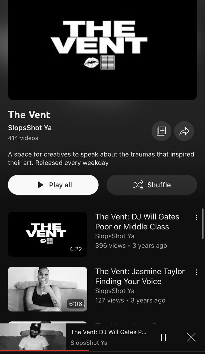 BossManFrost_'s tweet photo. Spending my night watching @Slopsshotya YouTube series #TheVent 🫡🎬💎 https://t.co/SIDHCgISn1