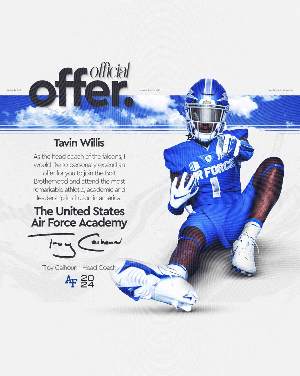 Thankful to receive my official offer from Airforce! @MarcBacote @CoachTimHorton @EricOfficialDMV @CoachCoreydmv @RivalsWardlaw @RivalsRichie @RocCarmichael @MohrRecruiting @AF_FBRecruiting @dhglover @BrianDohn247 @CoachCellus @CoachPoeWins @LvilleBigRedFB @spot