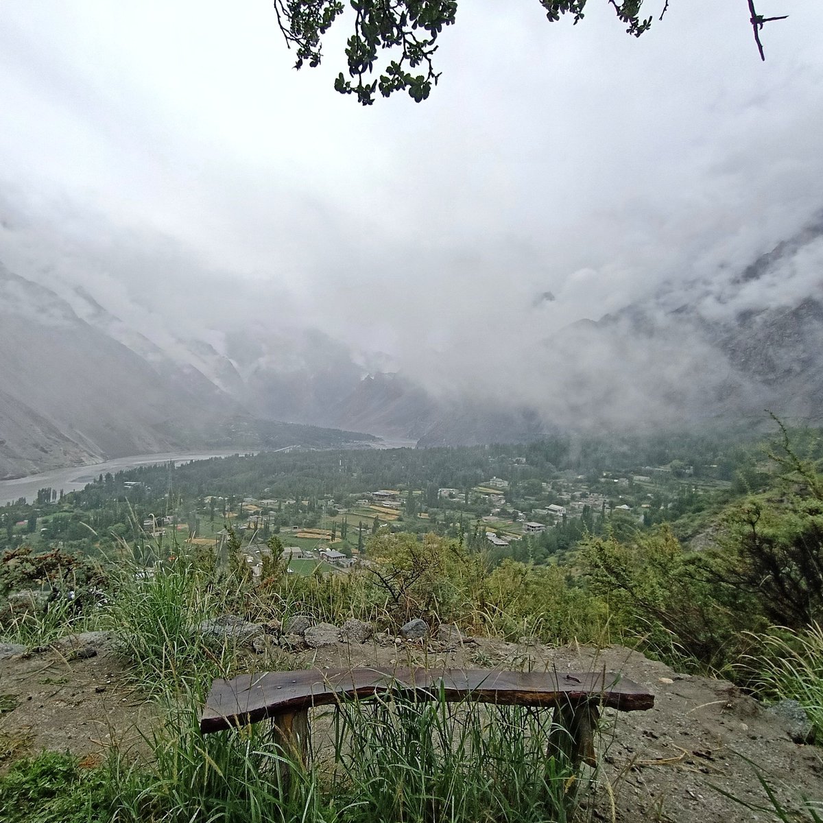 Summer and rain: 

A beautiful view of Gulmit Village in Hunza Valley. Book your tours with us to explore #GilgitBaltistan #Hunza #Skardu #Travel #newplaces #holidays