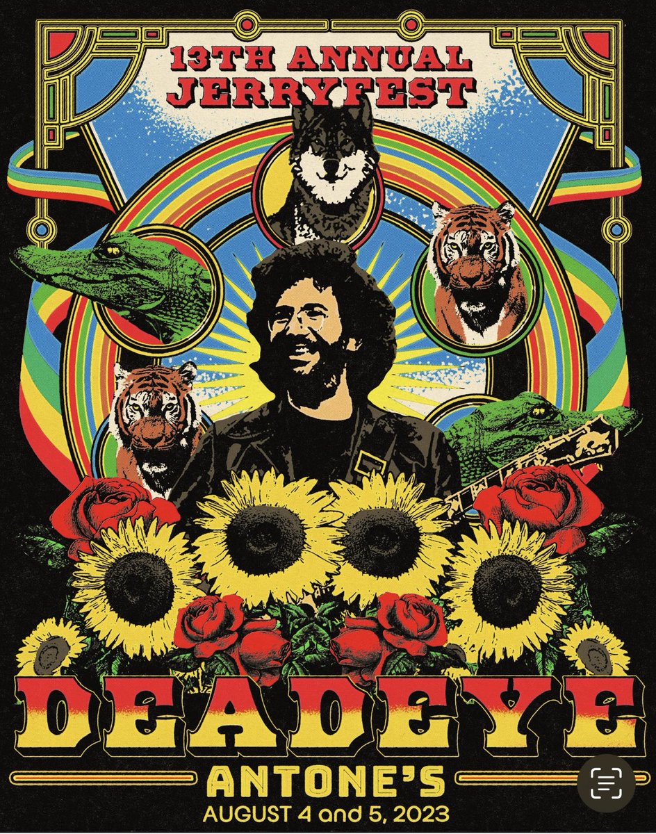 JERRYFEST XIII at <a href="/Antones/">Antone's</a> Friday and Saturday nights! Celebrating the life and music of Jerry Garcia 🎸 Joined by Fennario Flats and Spud Boy All Stars! We hope you can join the party 🥳