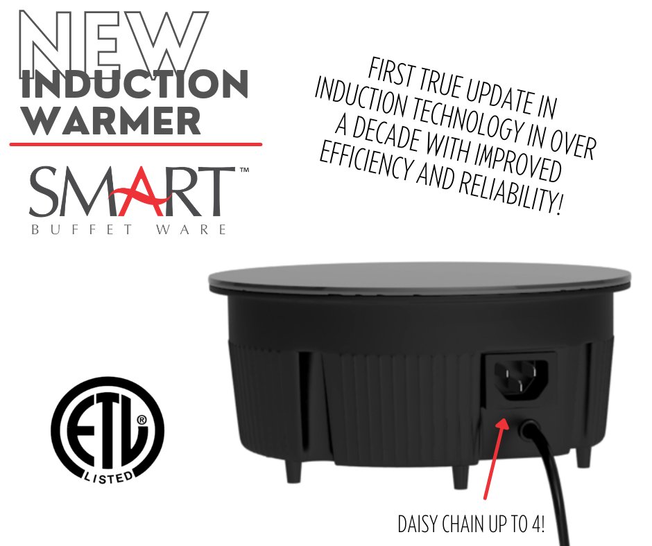SMARTBuffetWare's tweet image. First true update in induction technology in over a decade with improved efficiency and reliability! Check us out! smartbuffetware.com
#smartinduction #hospitality #foodservice #buffet #catering #events #smartsolutions #choosesmart