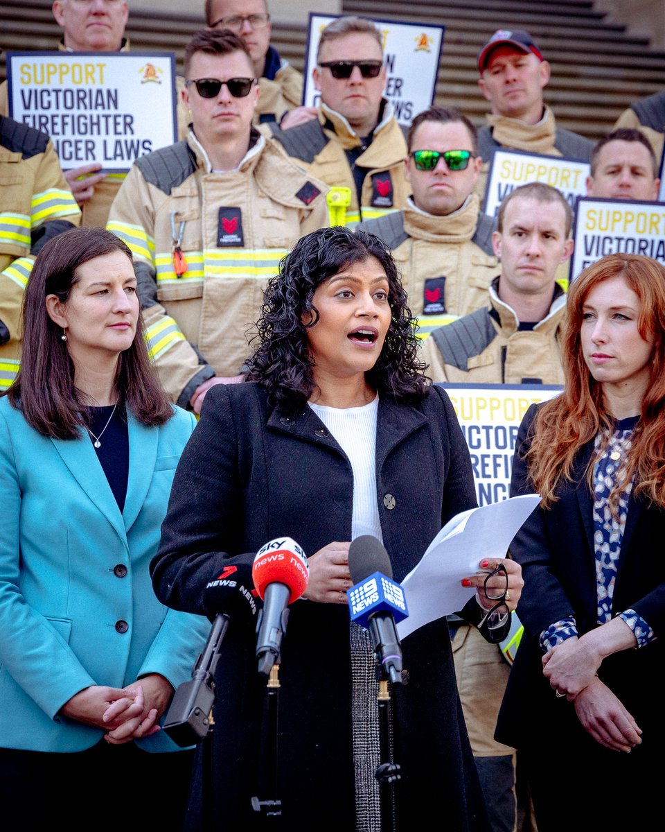 This morning I introduced a bill to expand Victoria's firefighters presumptive cancer scheme.

This is a long overdue reform that will better support women and gender diverse people in the field, and ensure Victorian firefighters have the same cover as their federal counterparts.