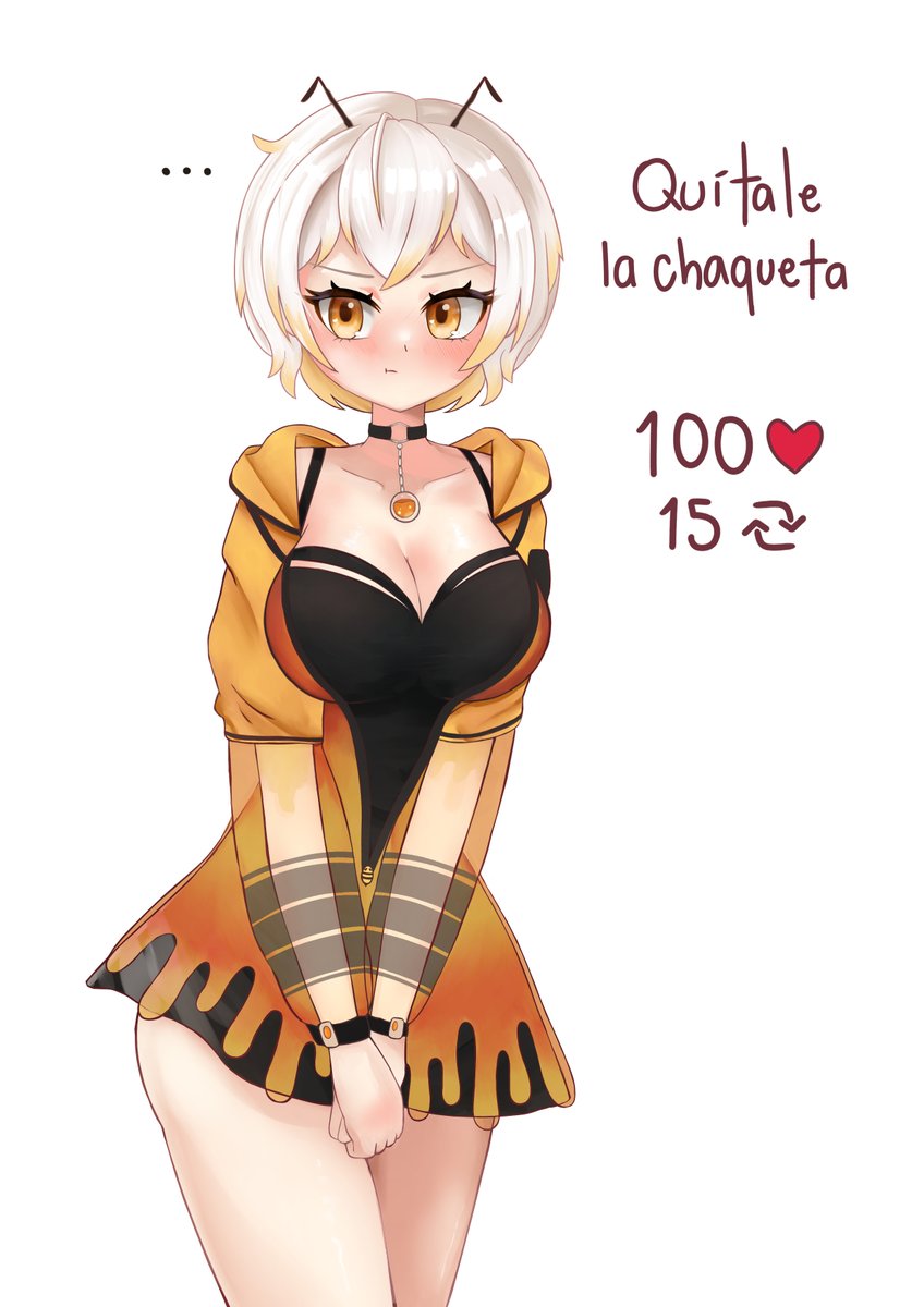 merochibee's tweet image. ¿Por qué querrías quitarme la ropa?  😓