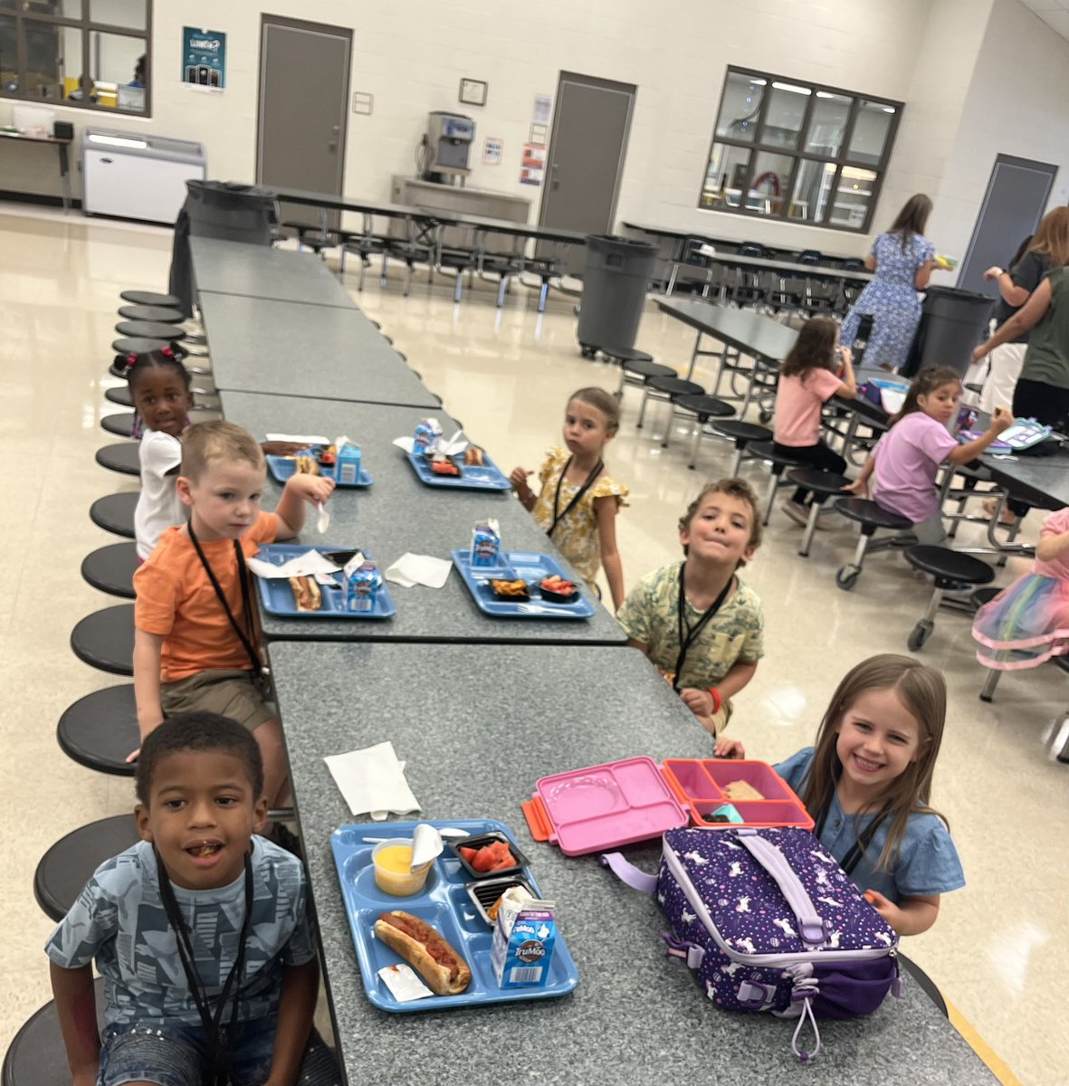 The_Katy_Croft's tweet photo. Our first day of Kindergarten was a great success! We had so much fun together!!! 🥰 @IndianKnollES @CherokeeSchools https://t.co/Z6fPMZMrG5