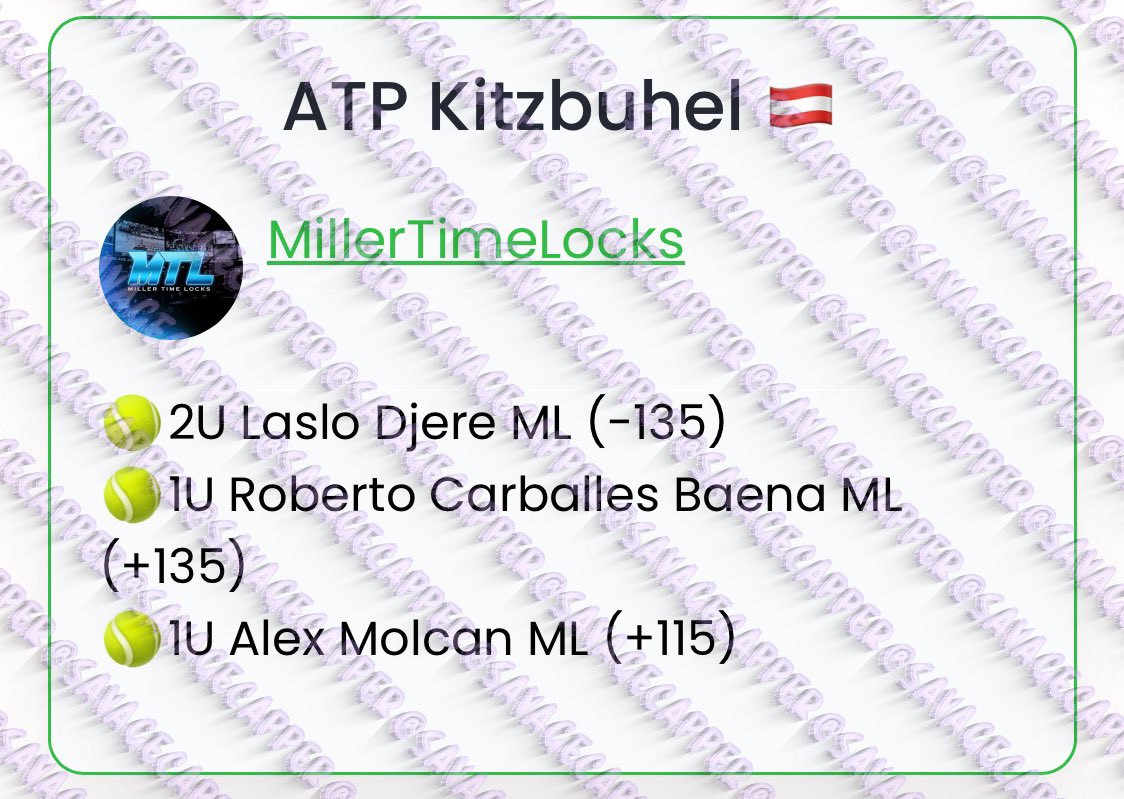 SavageCappers's tweet image. #MatchPointBets #MillerTimeLocks

TENNIS WAKE AND CASH 🎾

#GamblingTwitter #tennispicks #wakencash