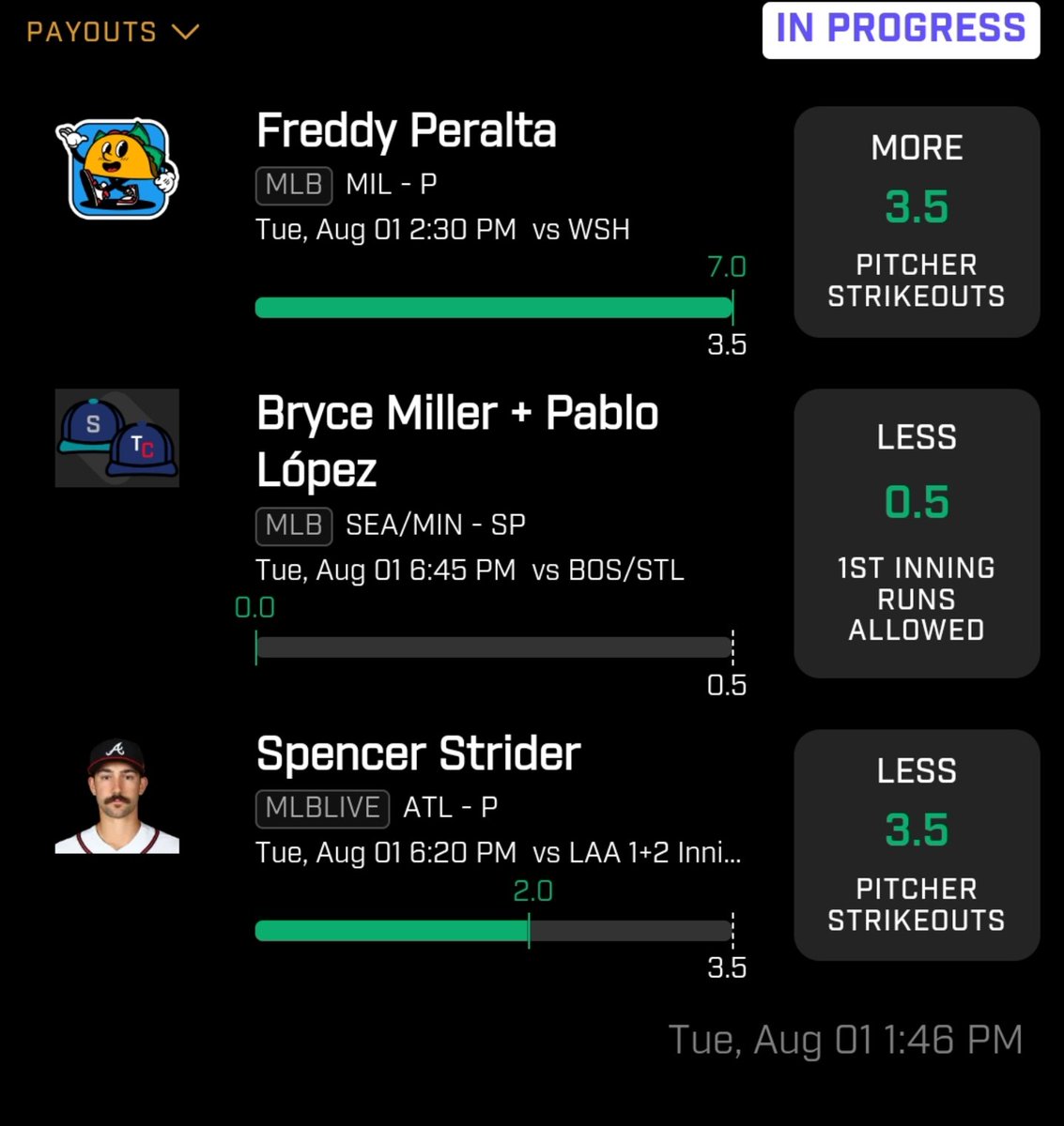 JCMONEYTEAM's tweet image. There's 5x for the #JCXTEAM went 2 for 2 on Twitter today, stop waiting and follow for more plays!
Join the discord for more #FreeSlips 👇👇
discord.gg/7ZygmZhX
#MLBPicks #DiscordServer #GamblingTwitter #sportsbettingtwitter #SportsBettingX