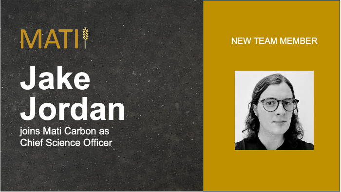 Shantanu Agarwal (@shantanuagarwal) on Twitter photo Thrilled to announce the joining of Dr. Jake Jordan as Chief Science Officer to lead Mati Carbon's Science team <a href="/mati_carbon/">Mati Carbon- Durable CO2 removal</a> Thrilled to announce the joining of Dr. Jake Jordan as Chief Science Officer to lead Mati Carbon's Science team <a href="/mati_carbon/">Mati Carbon- Durable CO2 removal</a>