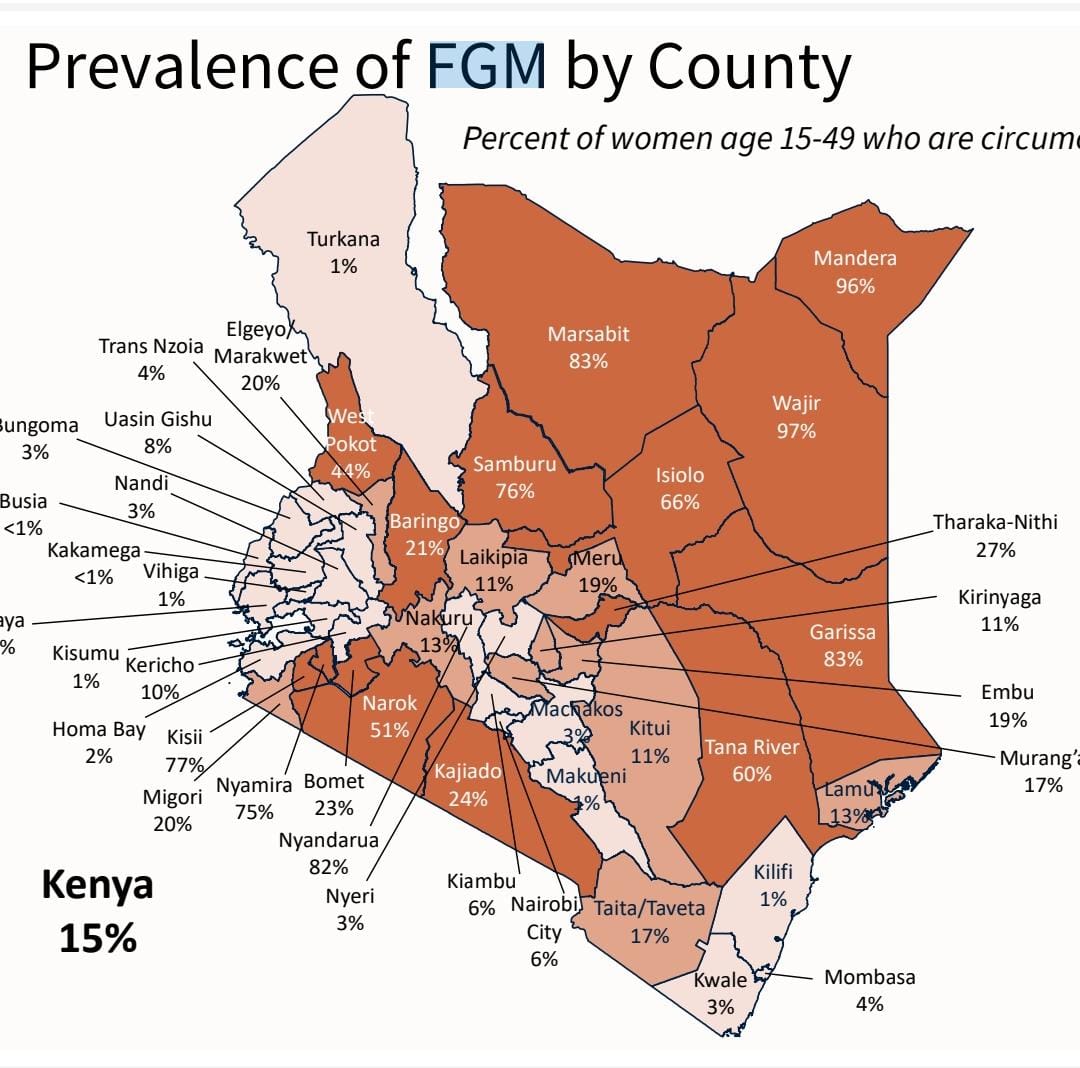 FGM is prevalent in Kisii County mainly because of the involvement of health care providers in performing FGM due to the belief that the procedure is safer when medicalized. We still have a long way to go. #stopfgm #respectforhumanrights