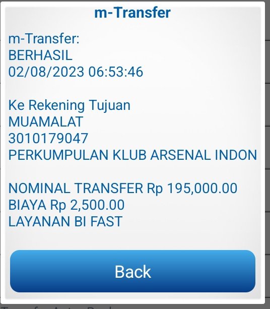 Devisirawan's tweet photo. @ID_ARSENAL Tapi saya sudah melakukan pembayaran min https://t.co/8AifNUVzEM