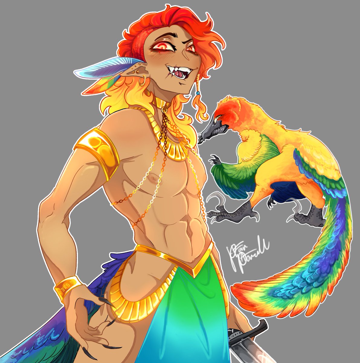 fruity_anarchy's tweet photo. Dinos with swords = so much dopamine https://t.co/B1epdPcu4o