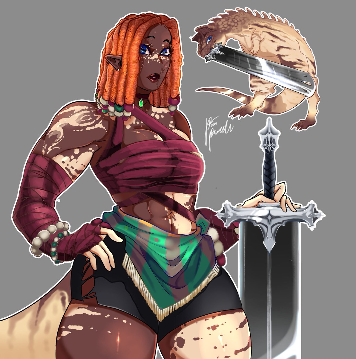 fruity_anarchy's tweet photo. Dinos with swords = so much dopamine https://t.co/B1epdPcu4o