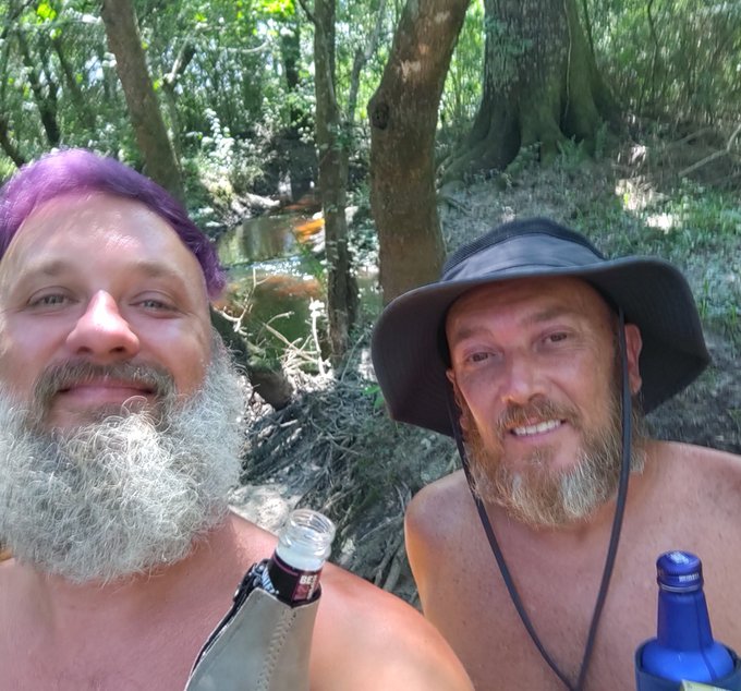First picture was 4:00 today, started drinking down at the creek while lying around naked listening to