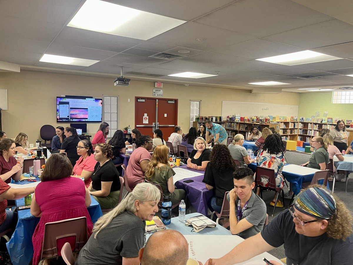 “And suddenly you know, it’s time to start something new and trust in the magic of beginnings” LOVE this beginning time with our new teachers especially 💜 #wesdfamily