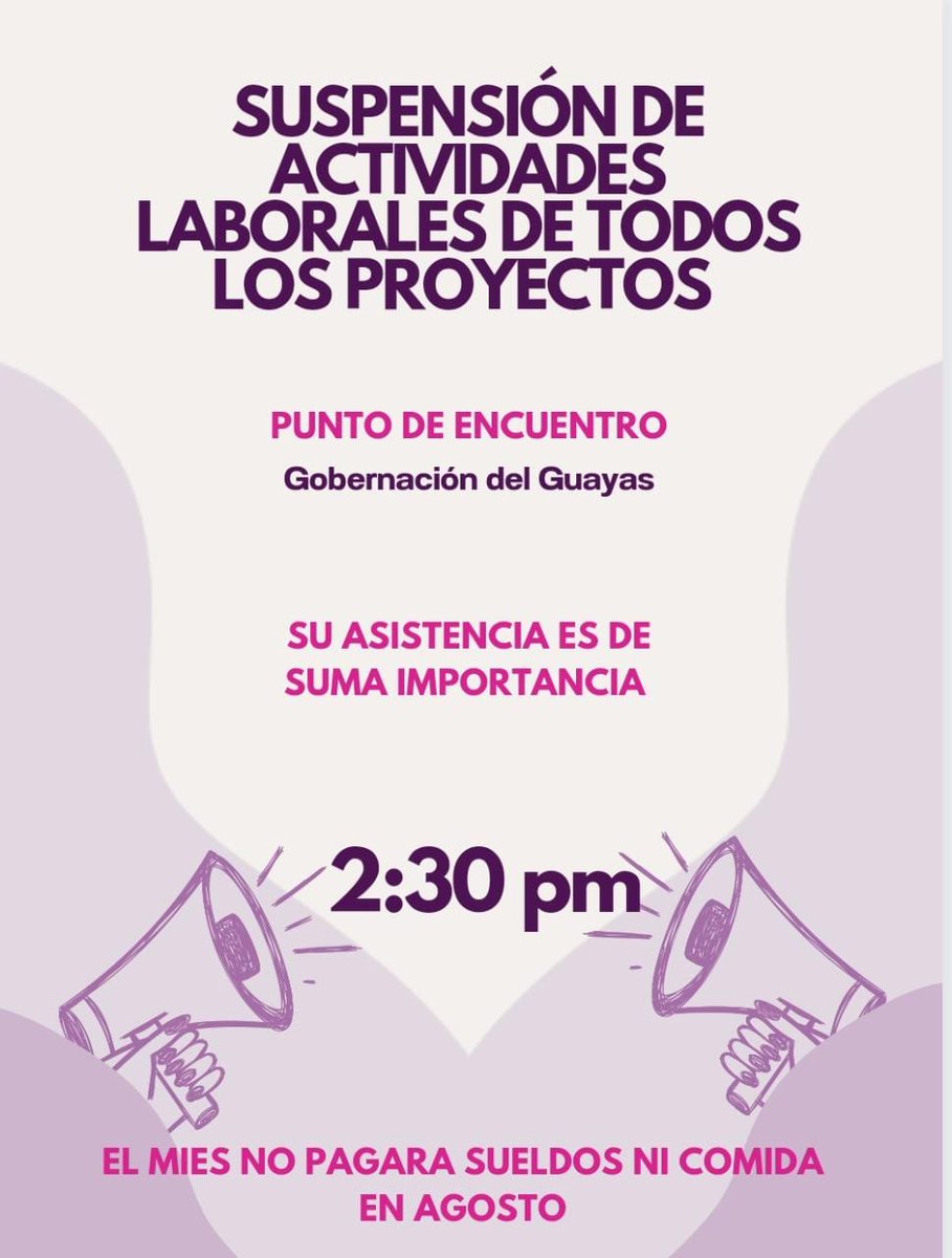 wgomezr's tweet photo. Por disposición del Ministro @EstebanBernalB y de forma cobarde a través de una llamada telefónica un funcionario del @InclusionEc llama a sus cooperantes a informar que quedan suspendidas las actividades de todos los proyectos de desarrollo infantil por supuestamente no contar con el recurso economico.
Ministro es imposible creer que el #GobiernodelCasoEncuentro te ha dinero para el apoyo a los empresarios y banqueros y no para los niños y niñas del #Ecuador, pague sus obligaciones, hace 4 meses el personal no recibe sus haberes, NO SEAN SINVERGUENZAS.
@MashiRafael @marcelaguinaga @PaolaPabonC @LuisaGonzalezEc @ecuarauz @fabriciovelav @EcEnDirecto @radio_pichincha @RadioRumbaEc @ecuainm_oficial @radiocityec