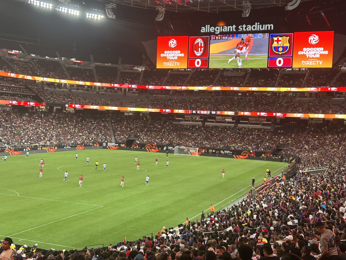 Thanks for the tickets <a href="/AM570LASports/">AM 570 LA Sports</a> <a href="/FCBarcelona/">FC Barcelona</a> <a href="/acmilan/">AC Milan</a> <a href="/AllegiantStadm/">Allegiant Stadium</a> ⚽️