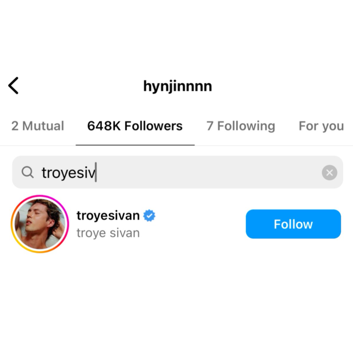 HHJCentral's tweet photo. Troye Sivan started following Hyunjin on Instagram already 😭 https://t.co/OaMZJDRjZK