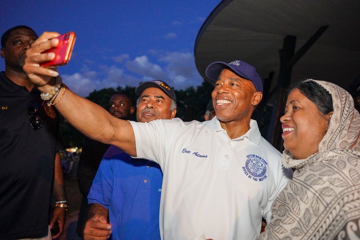 NYCMayorsOffice's tweet photo. ...and out #inQueens!
#NNO2023 https://t.co/zkqAgjLj9p