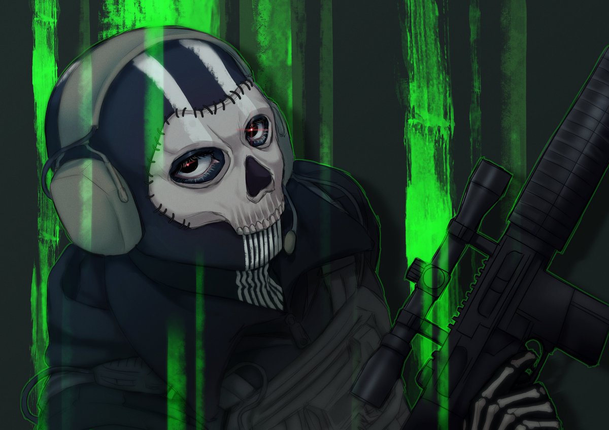 dbdnewbie's tweet photo. Spur of the moment fanart for a Ghosted face guy from another game

I really have nowhere else to post fanarts so it'll do here (Still DBD-centric, I swear, don't leave 😅)
#CoDFanart #CallofDuty #SimonGhostRiley #ghostmw2 https://t.co/kBUssq7j7j