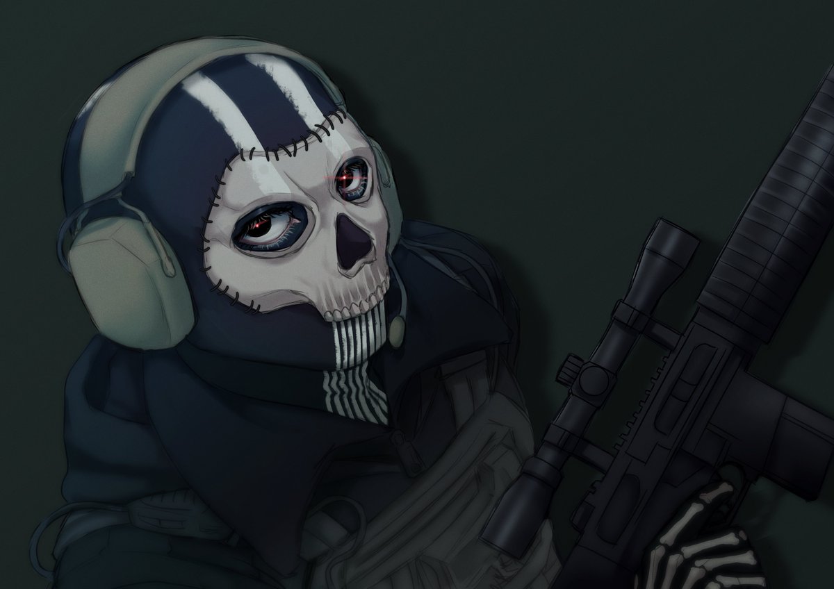 dbdnewbie's tweet photo. Spur of the moment fanart for a Ghosted face guy from another game

I really have nowhere else to post fanarts so it'll do here (Still DBD-centric, I swear, don't leave 😅)
#CoDFanart #CallofDuty #SimonGhostRiley #ghostmw2 https://t.co/kBUssq7j7j