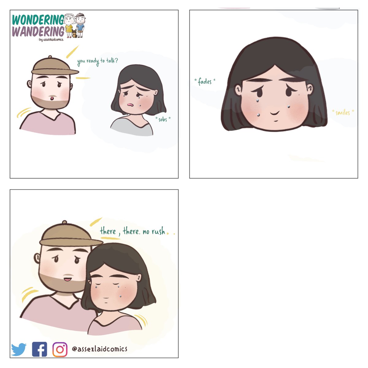 assezlaid's tweet photo. Thankful for patient people in my life. ❤️
.
.
.
.
.
.
Webtoon Canvas: Wondering, Wandering:
https://t.co/C7vJvMdNmy

#WebtoonCanvas #webtoon #comics #support #art #shorts #cute #simplelineart #lineart #drawing #comicstrip #ComicArt https://t.co/4yiLcS6UPY